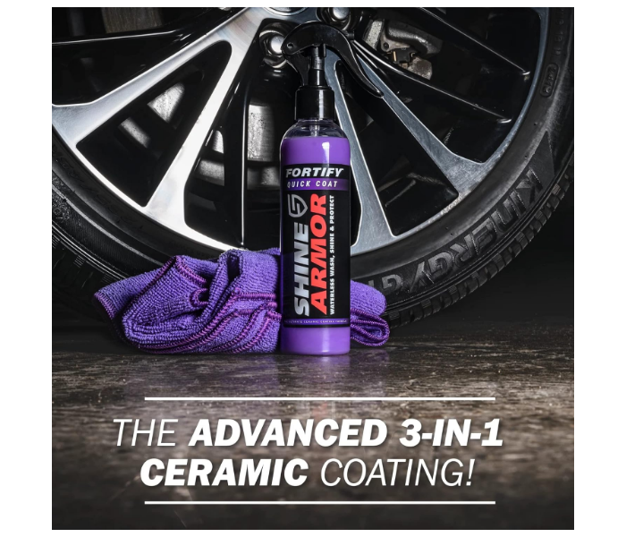 Shine Armor Ceramic Coating Fortify Quick Coat Car Wax Polish Spray Waterless Wash & Wax Hydrophobic Top Coat Polish & Polymer Paint Sealant Detail Protection in UAE