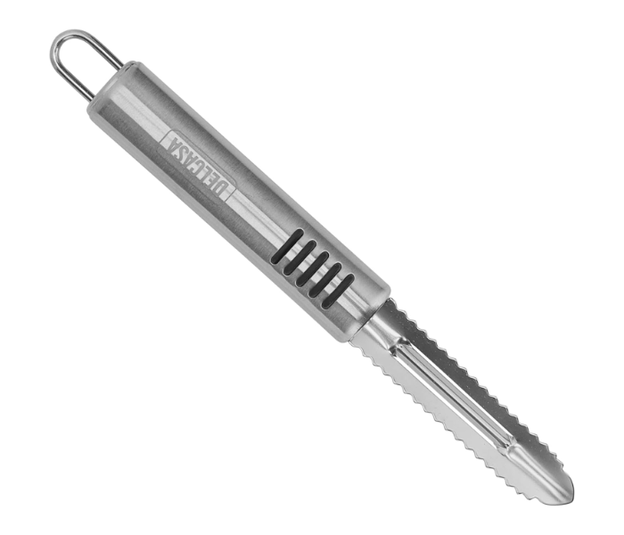 Delcasa DC2419 Stainless Steel Fish Peeler with TRP Handle 20 cm - Silver in UAE