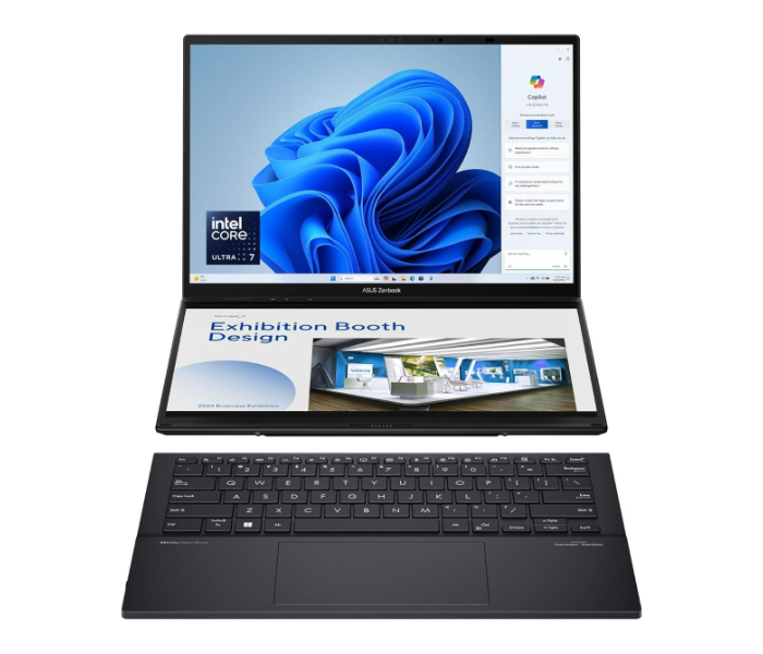Asus Zenbook Duo OLED UX8406MA-OLEDI7IG 14 Inches 3K OLED Touchscreen Intel Core Ultra 7 Processor 16GB RAM 1TB PCIe SSD Intel Arc Graphics Windows 11 Home - Grey in UAE
