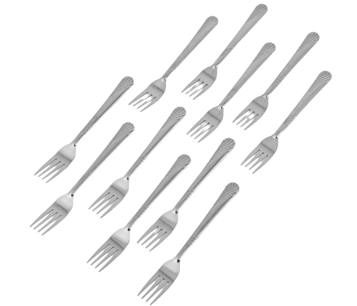 Delcasa DC3144 12 Piece Stainless Steel Table Fork - Silver in KSA