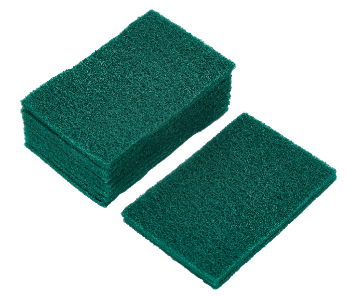Delcasa DC2994 Scrubber Pad Premium Quality Synthetic Fabric For Multipurpose Quick Cleaning - Green in UAE