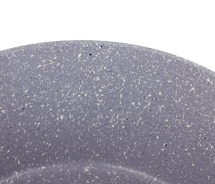Delcasa DC3327 24 Cm Essential Casserole Non Stick Forged Aluminium Cookware With Granite Coating - Grey in UAE
