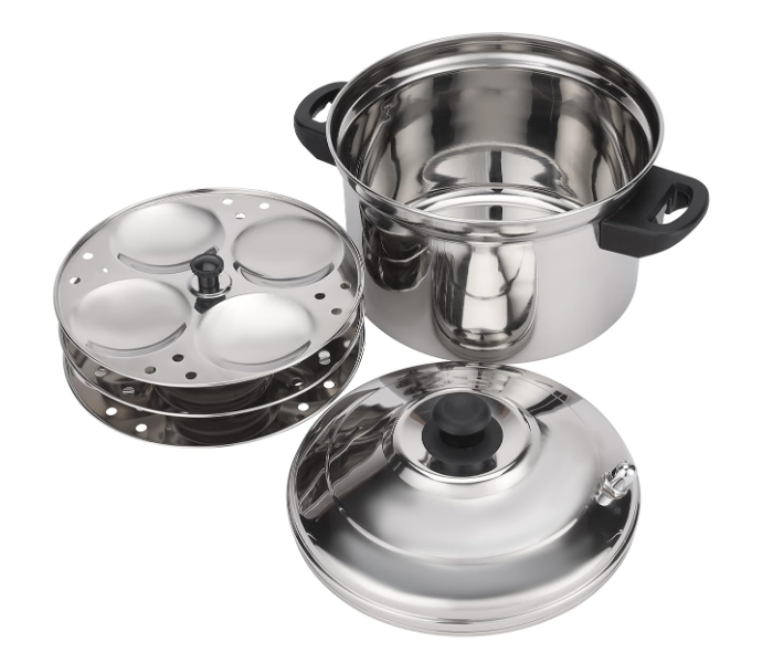 Delcasa DC2872 Double Layer Steamer Pot - Silver in UAE