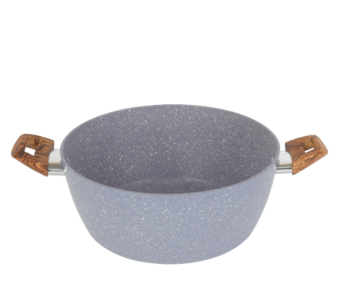 Delcasa DC3326 22 Cm Essential Casserole Non Stick Forged Aluminium Cookware With Granite Coating - Grey in UAE