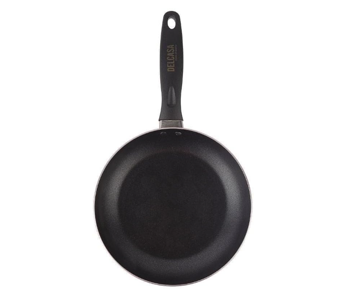 Delcasa DC2904 Nonstick Fry Pan with Heat Resistant Handle 18 cm - Black And Red in UAE