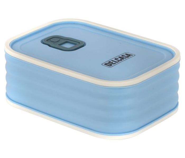 Delcasa DC3214 Ecoblend Combo Lunch Box 730 Ml And 950 Ml Rectangle Tiffin With Stainless Steel Inner - Blue in UAE