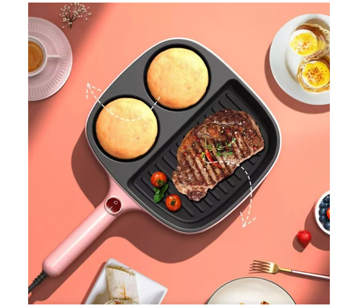 Multifunctional Mini Breakfast / Dinner Machine | Electric Cooker Multifunction Non-stick Hotpot Smokeless Noodles Cooking Pot Food Steamer Steak Frying Pan Heating Wok in UAE