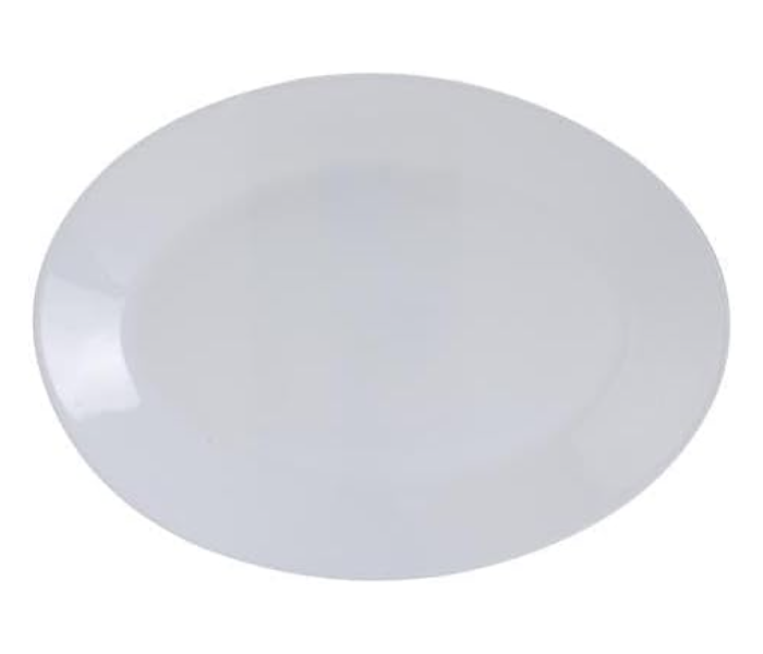 Delcasa DC2833 Opal Ware Oval Plate 13 Inch - White in UAE