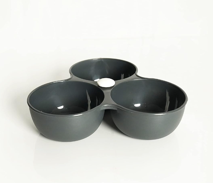 Delcasa DC2672 Snack Serving Bowl Set - Grey in UAE