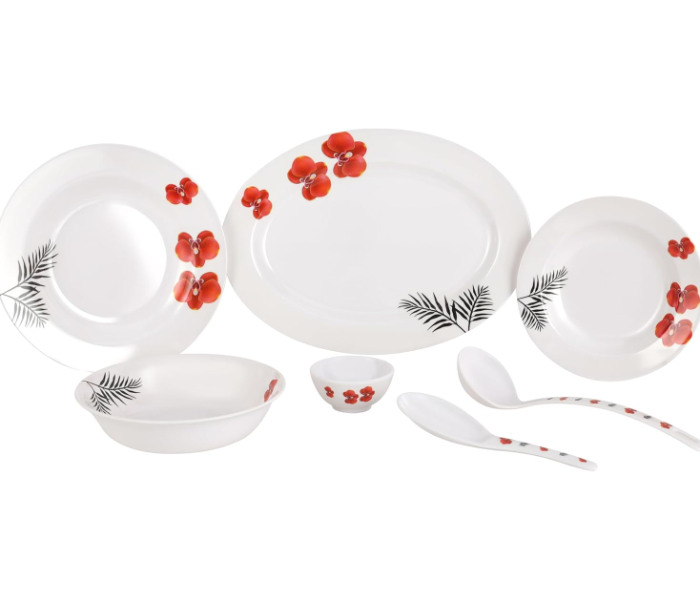 Delcasa DC3393 Melamine Dinner Set 22 Piece Set - White in UAE