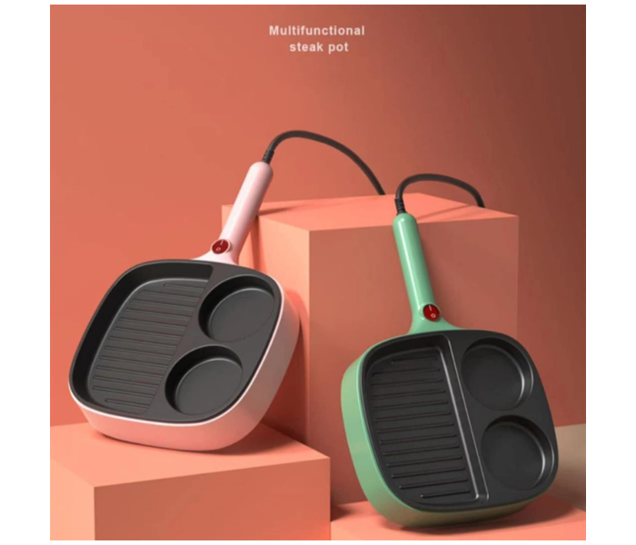 Multifunctional Mini Breakfast / Dinner Machine | Electric Cooker Multifunction Non-stick Hotpot Smokeless Noodles Cooking Pot Food Steamer Steak Frying Pan Heating Wok in UAE