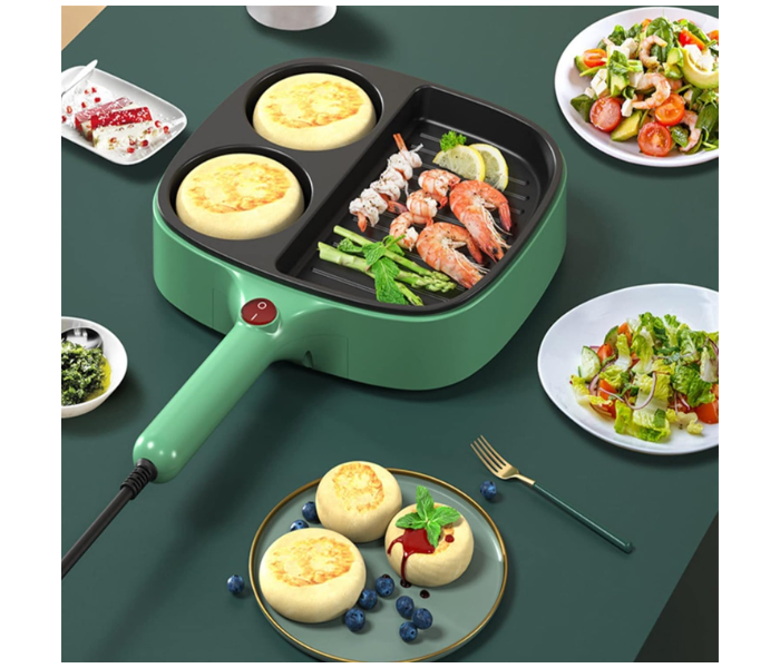 Multifunctional Mini Breakfast / Dinner Machine | Electric Cooker Multifunction Non-stick Hotpot Smokeless Noodles Cooking Pot Food Steamer Steak Frying Pan Heating Wok in UAE