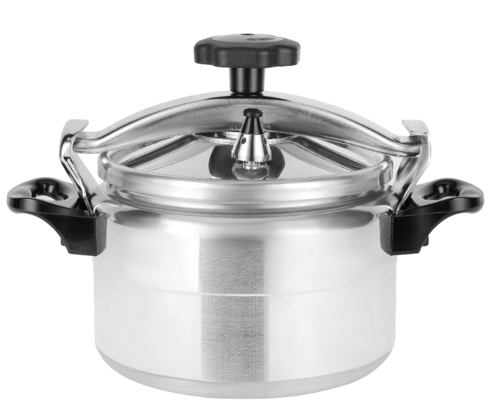 Delcasa DC3202 11 Liters Aluminum Pressure Cooker With Valve And Harmless Sealing Ring And Clip-On Lid - Silver in UAE