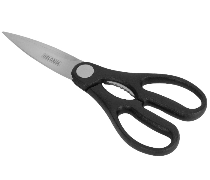 Delcasa DC3198 8Inch Kitchen Scissors 2-In-1 Design With Stainless Steel And Pp Handle - Black in UAE