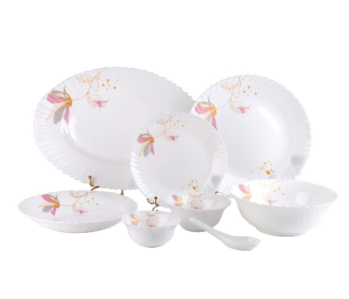 Delcasa DC3384 40 Piece Opalware Dinner Set - White in UAE