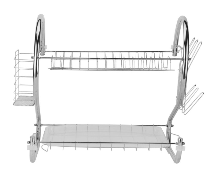 Delcasa DC3029 2 layer Iron Dish Rack - Silver in UAE