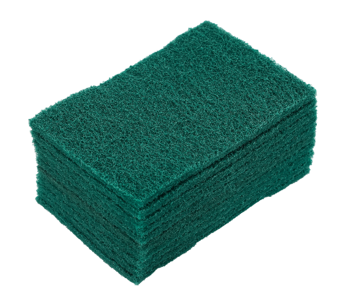 Delcasa DC2994 Scrubber Pad Premium Quality Synthetic Fabric For Multipurpose Quick Cleaning - Green in UAE