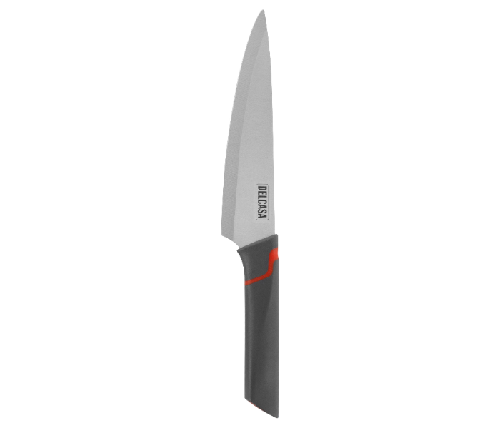 Delcasa DC2952 7.5 Inch Chef Knife With Razor Sharp Stainless Steel Blades And Polymer Plastic Handle - Silver And Black in UAE