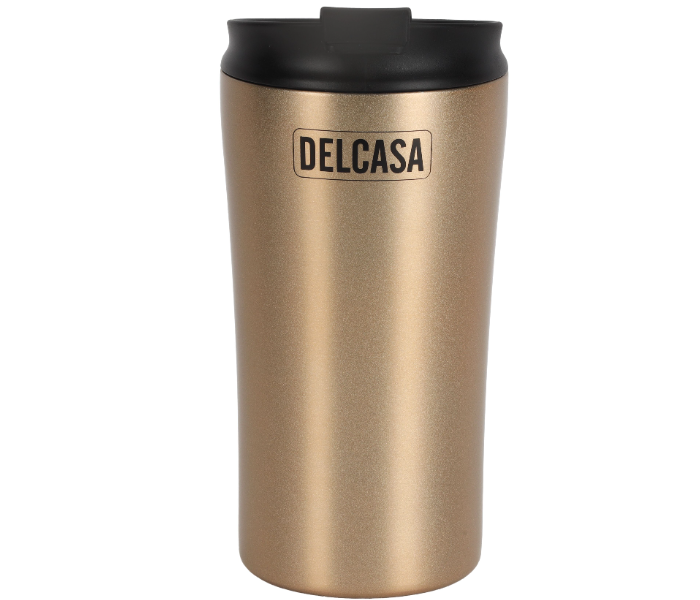 Delcasa DC3294 420 ML Vacuum Mug Double Wall Stainless Steel Body And Keeps Your Drinks Hot Or Cold - Bronze in UAE