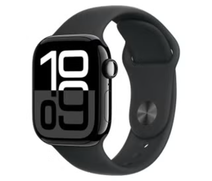 Apple Watch Series 10 GPS 42mm With Aluminium Case And Sport Band - Jet Black in UAE