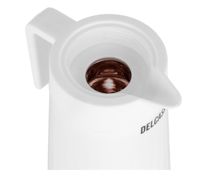 Delcasa DC3187 Double Wall Vacuum Flask 1 Liter - White in UAE