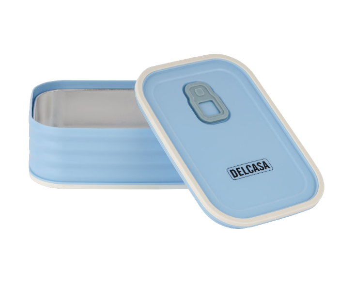 Delcasa DC3214 Ecoblend Combo Lunch Box 730 Ml And 950 Ml Rectangle Tiffin With Stainless Steel Inner - Blue in UAE