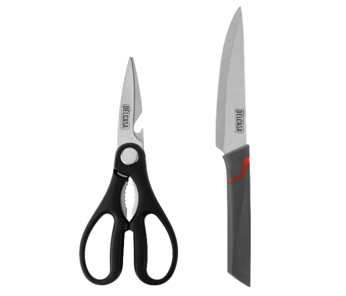 Delcasa DC2953 Kitchen Cutting Set Pack Of 2 - Black in UAE