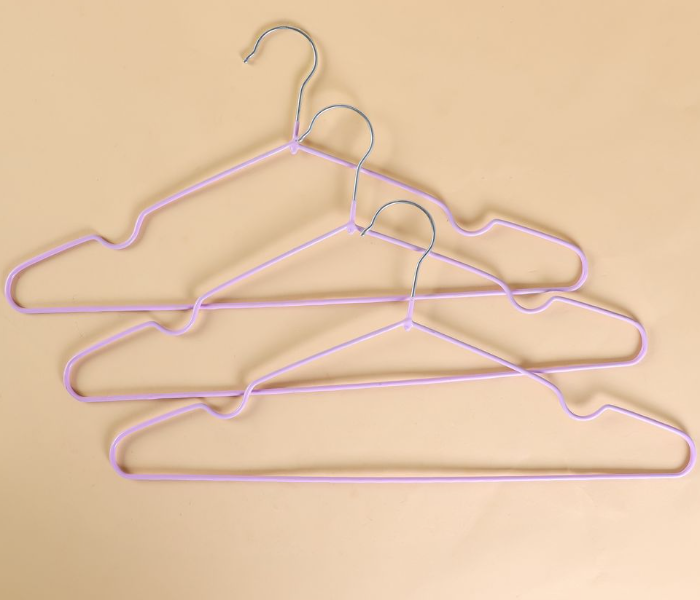 Delcasa DC3122 3 Piece Cloth Hanger Set - Pink in UAE
