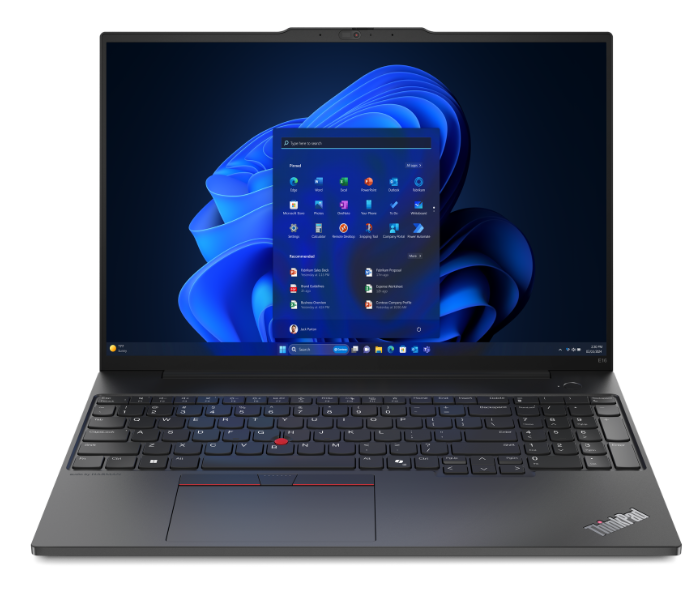 Lenovo 21MA001SGR ThinkPad E16 Gen 2 Intel Core Ultra 7 155H Integrated Intel Arc Graphics 16GB RAM 512GB SSD 16 Inch WUXGA Windows 11 Pro - Black in UAE
