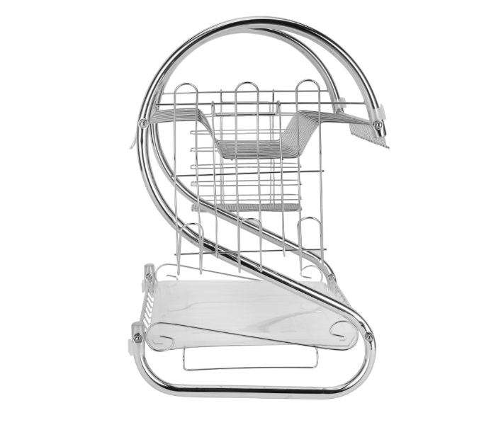 Delcasa DC3029 2 layer Iron Dish Rack - Silver in UAE