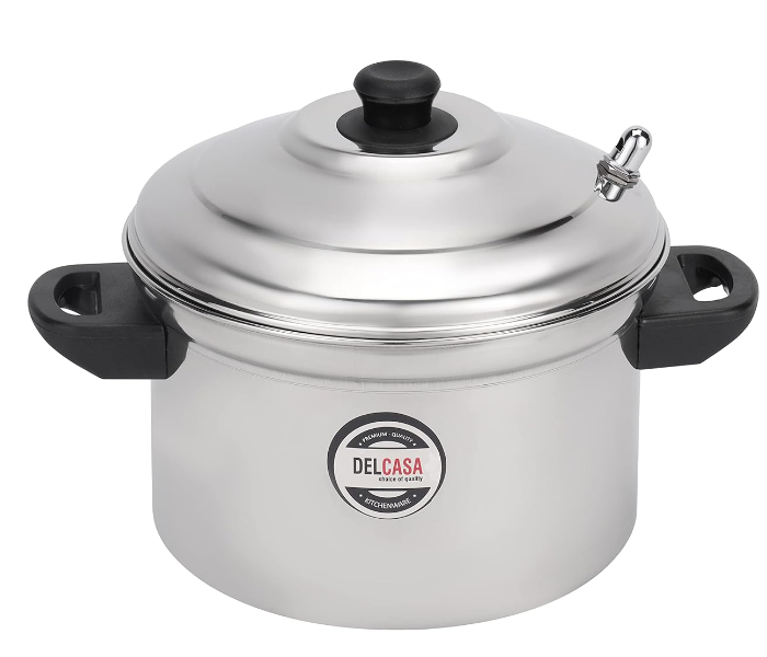 Delcasa DC2872 Double Layer Steamer Pot - Silver in UAE
