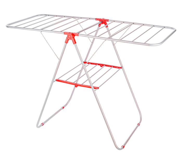 Delcasa DC3208 Hang Ease Cloth Dryer Stand - Silver And Red in UAE