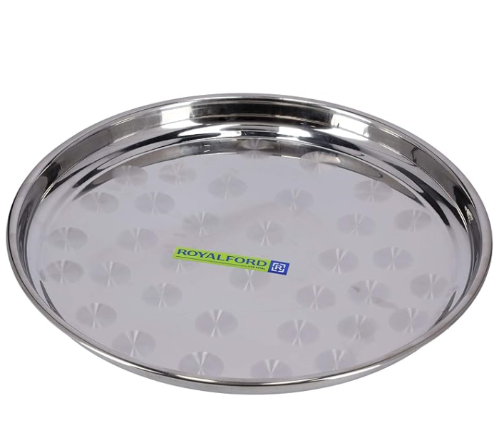 Royalford RF5343 Stainless Steel Serving Tray - Silver in UAE