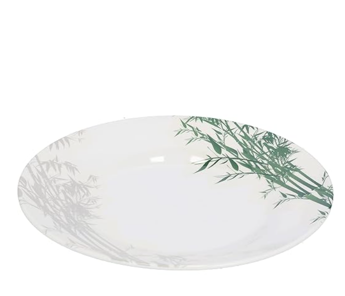 Royalford RF9887 8 Inch Melamine Ware Dinner Plate - White And Green in UAE