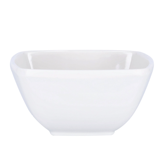 Royalford RF9861 4 Inch Melamineware Square Bowl - White in UAE