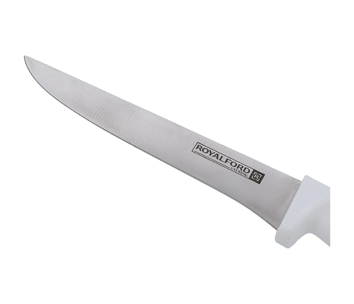 Royalford RF10232 6 Inch Bonning Knife Stainless Steel With PP Handle Sharp Blade - White in UAE