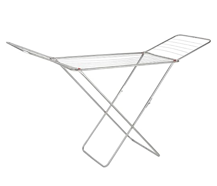 Royalford RF10877 Cloth Dryer Rust Proof Iron Wire And Frame Metal Drying Rack - Silver in UAE