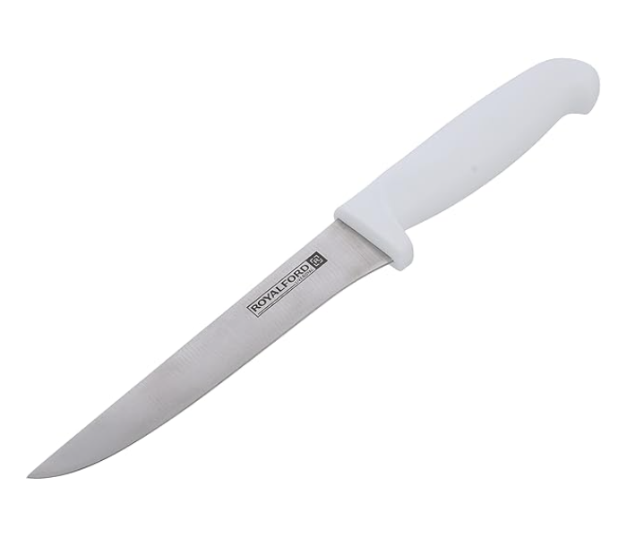 Royalford RF10232 6 Inch Bonning Knife Stainless Steel With PP Handle Sharp Blade - White in UAE