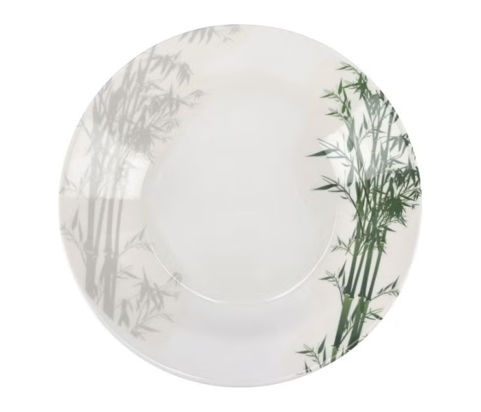 Royalford RF9885 10 Inch Melamine Ware Soup Plate - White And Green in UAE
