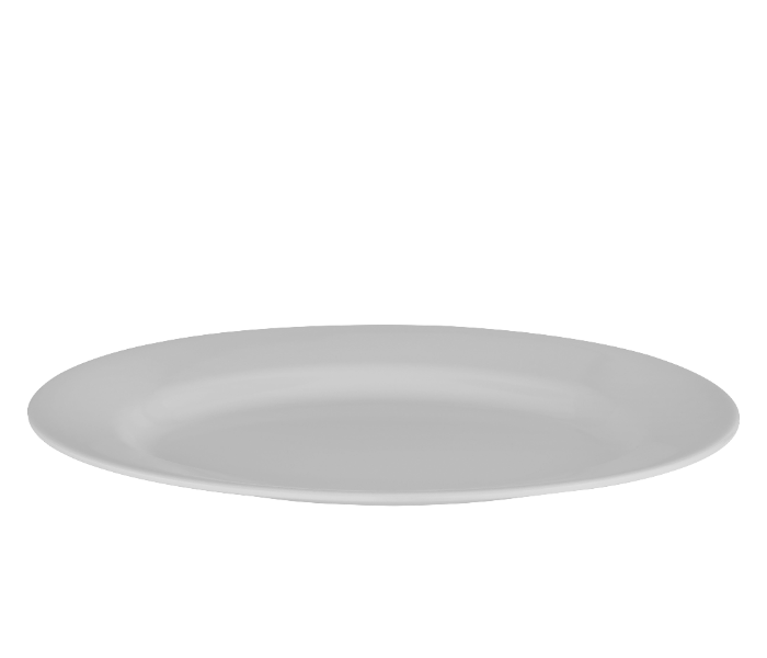 Royalford RF10859 Melamineware Oval Plate 14 Inch Dinner Serving Plate - White in UAE