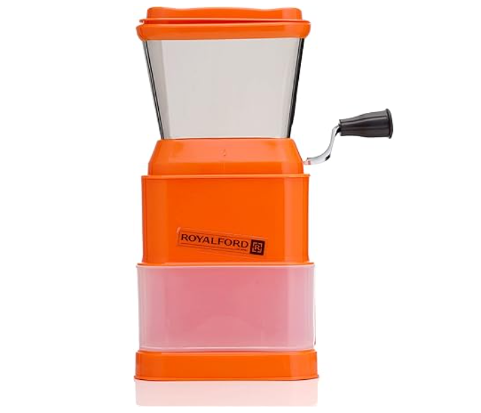 Royalford RF11037 Manual Grater With Rotating Handle And Stainless Steel Blades - Assorted in UAE
