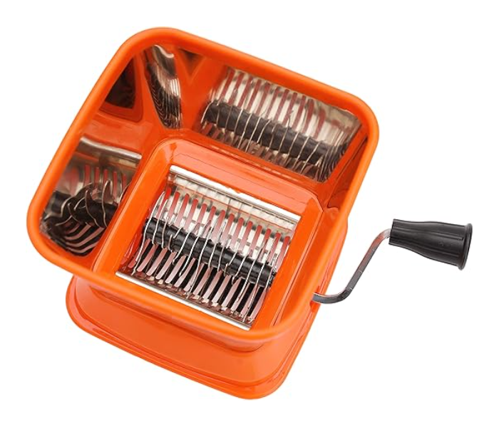 Royalford RF11037 Manual Grater With Rotating Handle And Stainless Steel Blades - Assorted in UAE