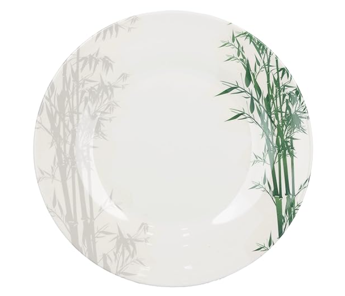 Royalford RF9887 8 Inch Melamine Ware Dinner Plate - White And Green in UAE