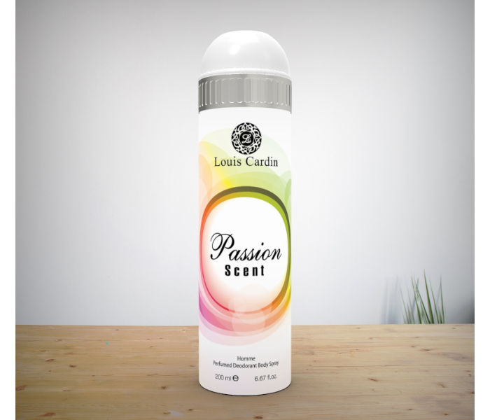 Louis Cardin Passion Scent Deodarant Body Spray 200 ml in UAE
