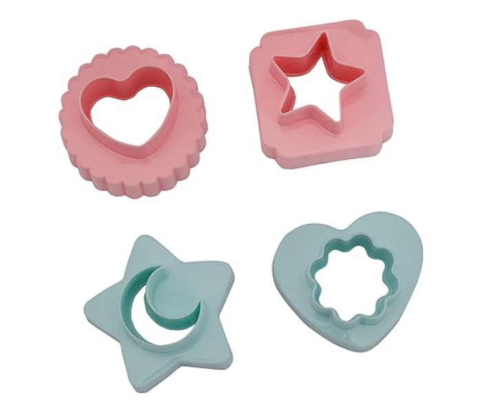 Royalford RF10962 Double Side Cookie Cutter 4pcs - Multicolor in UAE