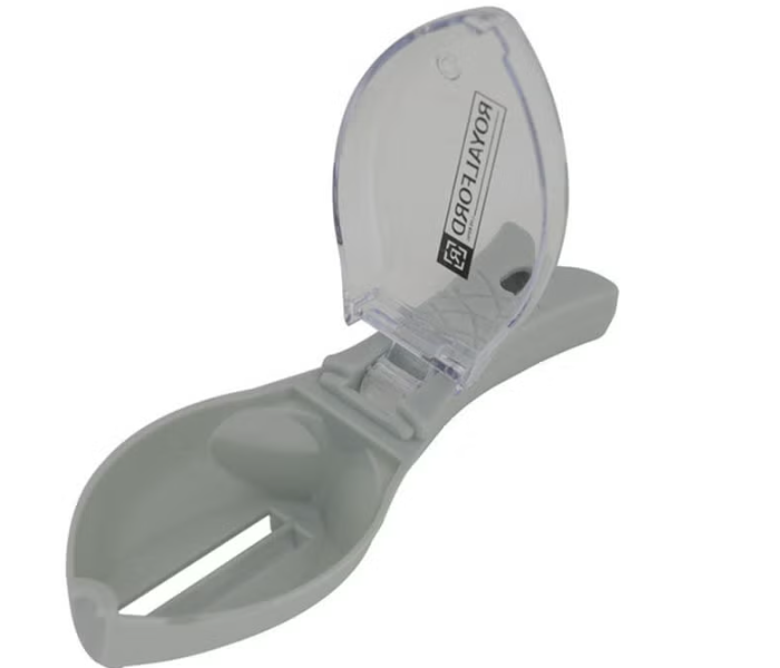 Royalford RF10565 Fish Scale Scraper Durable Plastic Fish Skin Brush - Grey in UAE