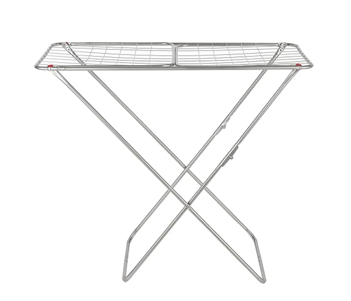 Royalford RF10877 Cloth Dryer Rust Proof Iron Wire And Frame Metal Drying Rack - Silver in UAE