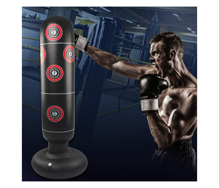 Adult Inflatable Punch Boxing Bag, 160cm, Adult Foot Punch Bag, Adult Punching Ball, Heavy Foot Fitness Equipment for Muay Thai Kickboxing Martial Arts MMA in UAE