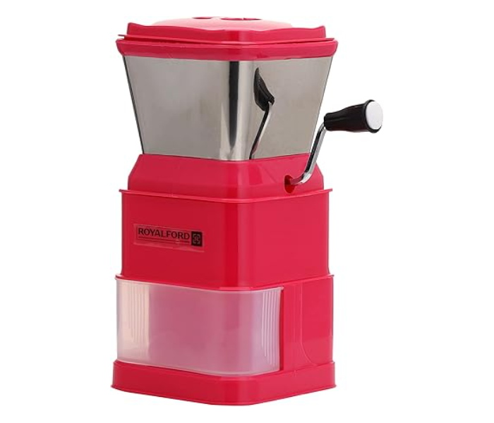 Royalford RF11037 Manual Grater With Rotating Handle And Stainless Steel Blades - Assorted in UAE