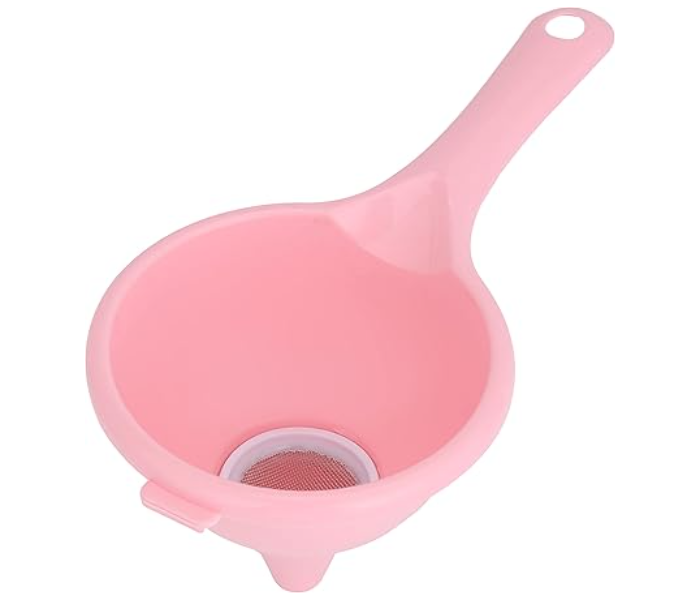 RoyalFford RF10953 Funnel with Strainer PP Polymer Funnel for Filling Bottles - Pink in UAE
